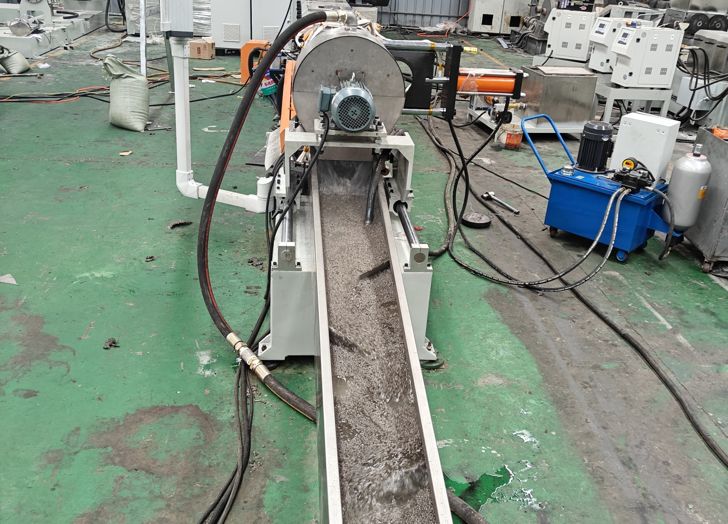 PE竹粉造粒代加工_實力廠家_玖德隆機械有限公司